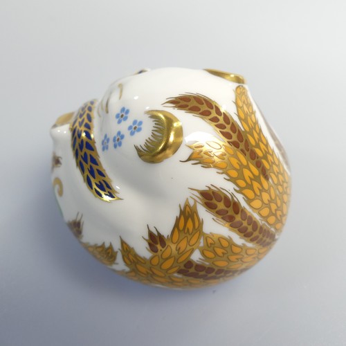 122 - A small quantity of Royal Crown Derby Paperweights, to comprise Derby Wren, silver stopper, boxed, D... 