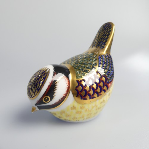 122 - A small quantity of Royal Crown Derby Paperweights, to comprise Derby Wren, silver stopper, boxed, D... 