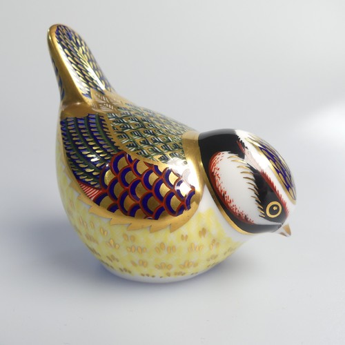 122 - A small quantity of Royal Crown Derby Paperweights, to comprise Derby Wren, silver stopper, boxed, D... 