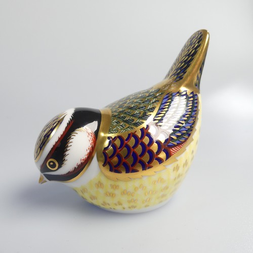 122 - A small quantity of Royal Crown Derby Paperweights, to comprise Derby Wren, silver stopper, boxed, D... 