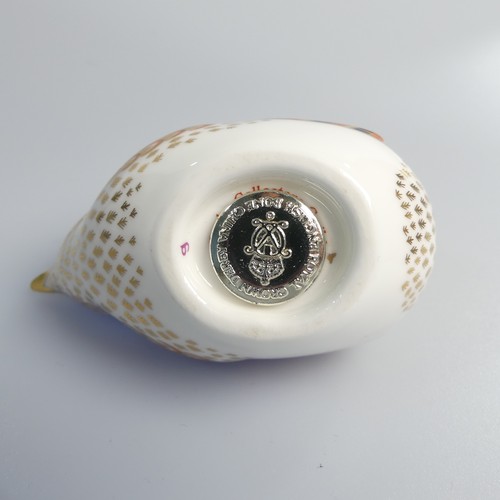 122 - A small quantity of Royal Crown Derby Paperweights, to comprise Derby Wren, silver stopper, boxed, D... 