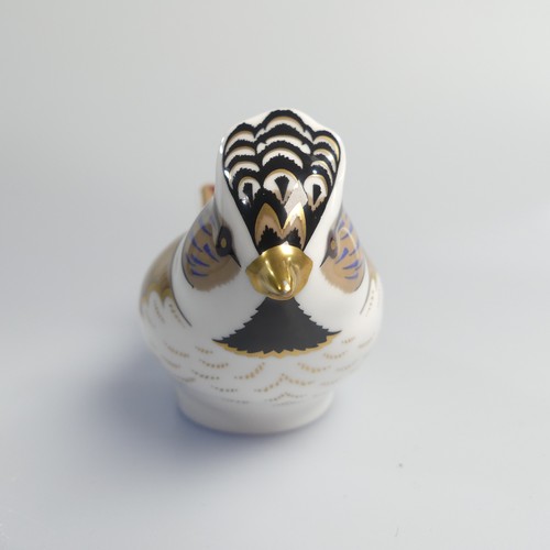 122 - A small quantity of Royal Crown Derby Paperweights, to comprise Derby Wren, silver stopper, boxed, D... 