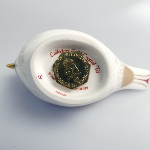 122 - A small quantity of Royal Crown Derby Paperweights, to comprise Derby Wren, silver stopper, boxed, D... 