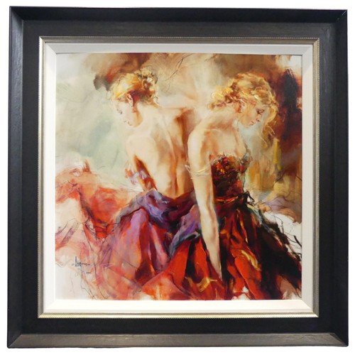 293 - Anna Razumovskaya (Russian, b.1962), 'Marvellous Tale', hand embellished canvas on board, limited ed... 