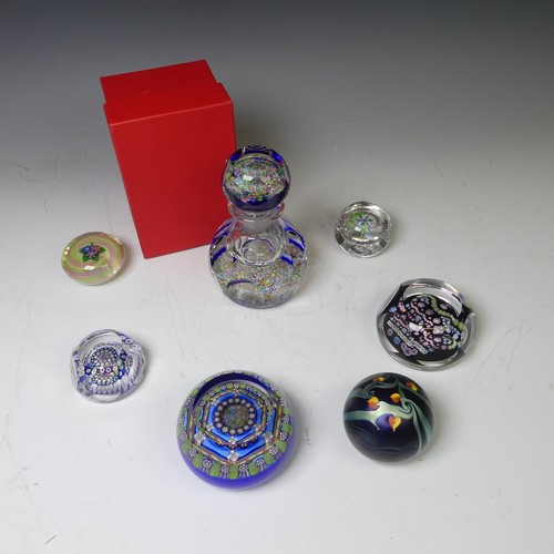 155 - A small quantity of good quality Paperweights, to comprise three Perthshire examples, an Orient and ... 