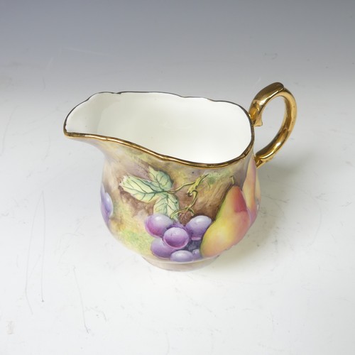 175 - A David Bowkett (ex Royal Worcester) hand-painted porcelain Tea Service, in the typical Worcester st... 