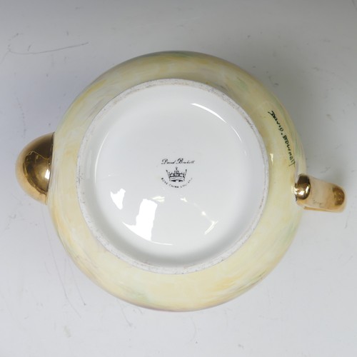 175 - A David Bowkett (ex Royal Worcester) hand-painted porcelain Tea Service, in the typical Worcester st... 