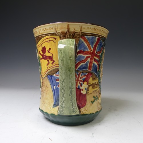 180 - A large Royal Doulton commemorative Loving Cup, celebrating the coronation of George VI and Elizabet... 