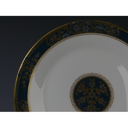 132 - A Royal Doulton 'Carlyle' pattern part dinner Service, comprising six Dinner Plates, five Coffee Can... 