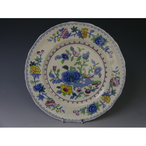 163 - A Masons ‘Regency’ pattern part Dinner Service, to comprise Dinner Plates, Side Plates, Meat Platter... 