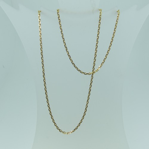 152 - An 18ct gold Chain Necklace, with bolt ring clasp, 59cm long, 15.4g.