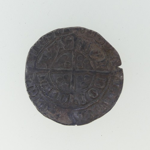 312 - A Henry VII (1485-1509) silver Groat, facing bust issue, Greyhound's Head mint mark.... 