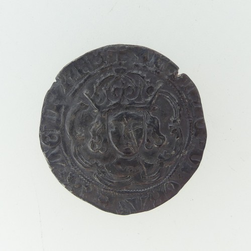 312 - A Henry VII (1485-1509) silver Groat, facing bust issue, Greyhound's Head mint mark.... 