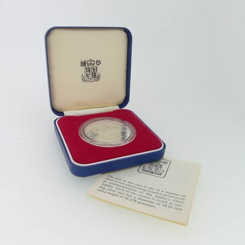 316 - Two cased Royal Mint 1981 Royal Wedding silver proof Commemorative Coins, both with certificates, to... 