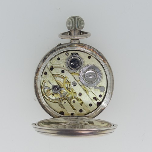 290 - A Majex military GSTP Pocket Watch, with white enamel dial subsidiary seconds dial, luminous hands a... 