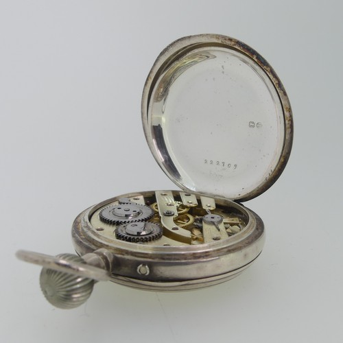 290 - A Majex military GSTP Pocket Watch, with white enamel dial subsidiary seconds dial, luminous hands a... 