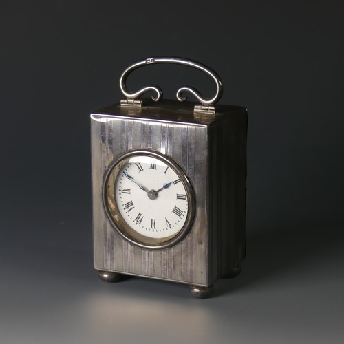 45 - A George V silver Miniature Timepiece, by George Neal & George Neal, hallmarked London, 1915, wi... 