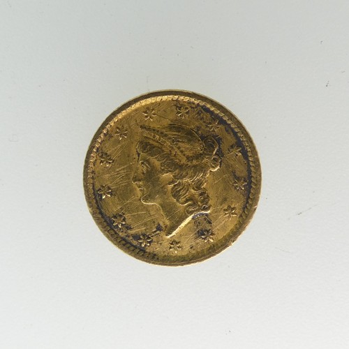 320 - A United States of America 1 Dollar gold Coin, dated 1852.