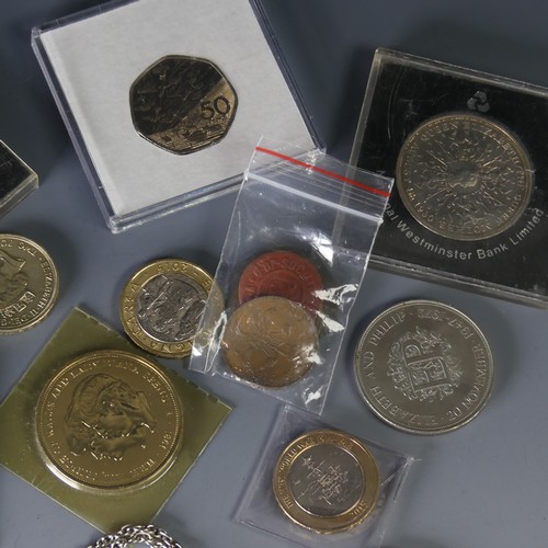 326 - A collectors album of early 20thC Coins, including some pre-1947, together with commemorative £2 coi... 