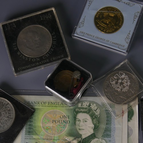 326 - A collectors album of early 20thC Coins, including some pre-1947, together with commemorative £2 coi... 