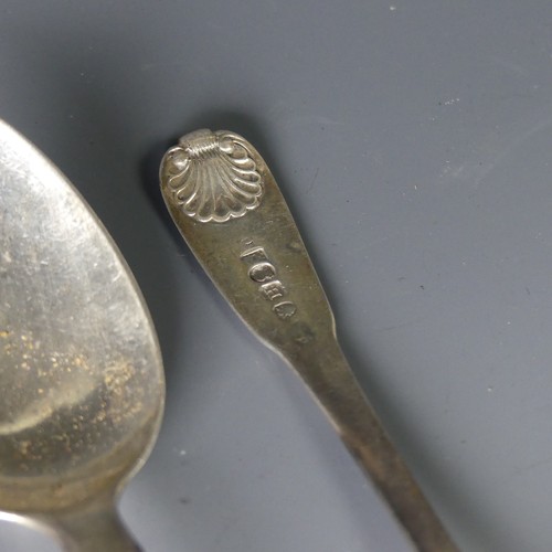 60 - A set of four George III silver Dessert Spoons, by William Eley I & William Fearn, hallmarked Lo... 