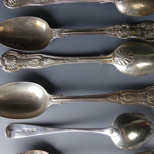 66 - A pair of Victorian silver Egg Spoons, by Charles Boyton, hallmarked London, 1842, fiddle pattern, 1... 