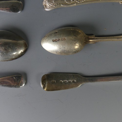 66 - A pair of Victorian silver Egg Spoons, by Charles Boyton, hallmarked London, 1842, fiddle pattern, 1... 