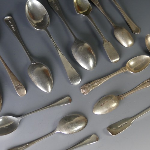 66 - A pair of Victorian silver Egg Spoons, by Charles Boyton, hallmarked London, 1842, fiddle pattern, 1... 