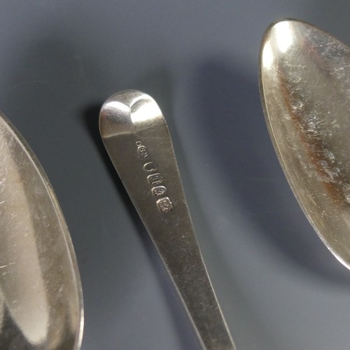 77 - A set of four George III Old English pattern Table Spoons, by William Sumner I, hallmarked London 18... 