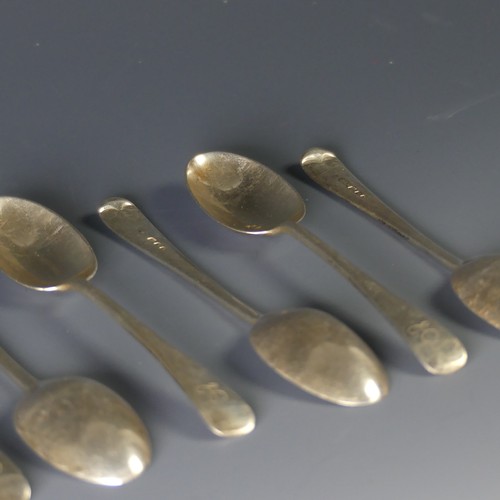 79 - A set of six George V silver Teaspoons, by Josiah Williams & Co., hallmarked London, 1930/2, Old... 