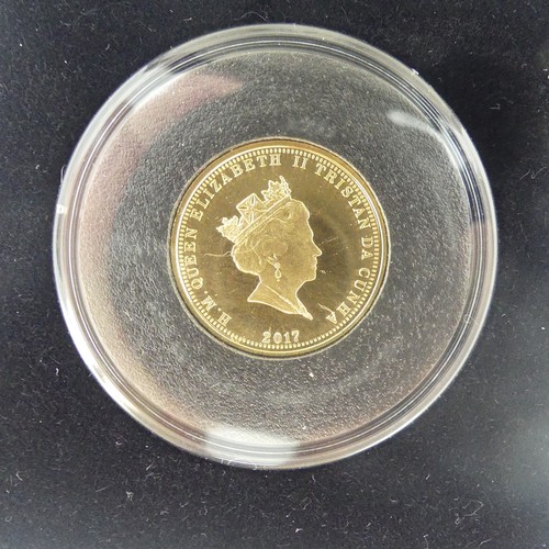 334 - A cased Elizabeth II 'Sapphire Jubilee' gold Proof Sovereign, dated 2017, with certificate.... 