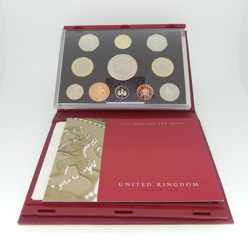 338 - The Royal Mint United Kingdom Proof Coin Sets, dated 1998, 2002, 2003, 2005, 2007 and 2010, together... 