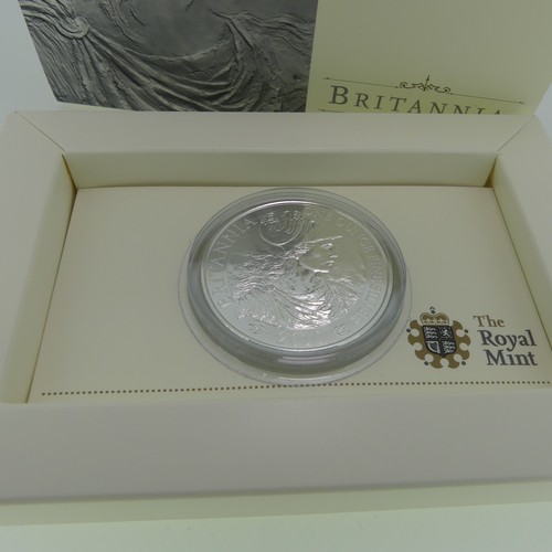 344 - The Royal Mint Britannia UK one ounce Silver Proof Coin, all boxed with certificates, dated 2008, 20... 