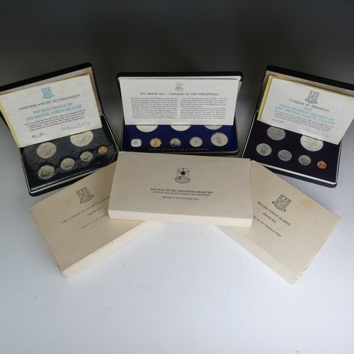 351 - A 1975 'Coinage of the Philippines' Proof Set, together with 'Coinage of the British Virgin Islands'... 