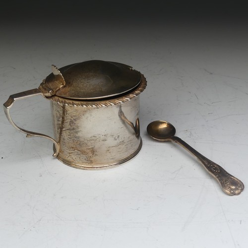 81 - A Victorian silver Mustard Pot, by William Robert Smily, hallmarked London, 1842, of pain drum form ... 