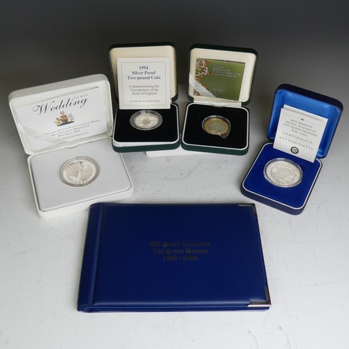 345 - A Royal Mint 2012 Diamond Jubilee gold plated silver proof Commemorative £5 Coin, one of a limited e... 