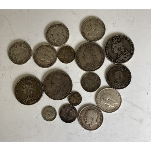 322 - A quantity of Pre-1920 silver Coins, 7.5ozt, together with a quantity of pre-1947, approx. 31ozt, ot... 