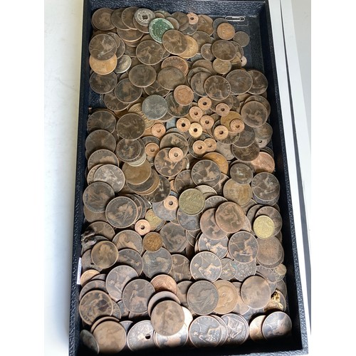 330 - A quantity of pre-1920 silver Coins, mostly UK, some European, approx total weight 10.4ozt., togethe... 