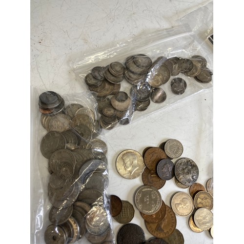 330 - A quantity of pre-1920 silver Coins, mostly UK, some European, approx total weight 10.4ozt., togethe... 