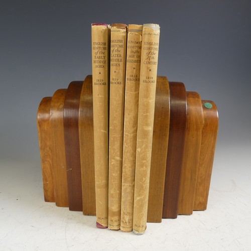 595 - A pair of Vintage Bookends together with the Books in between(a lot)