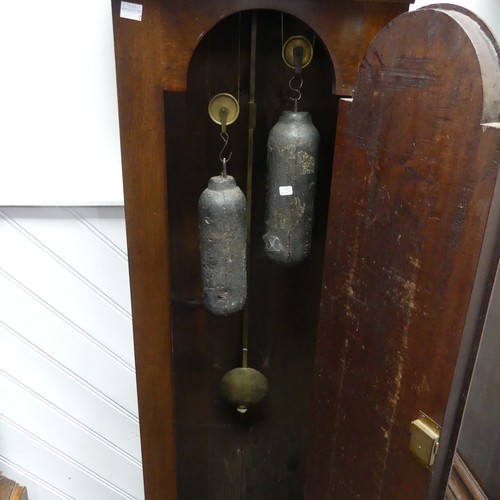 225 - Edward King, Warwick, a mahogany 8 day Longcase Clock with two-weight movement striking on a bell, t... 