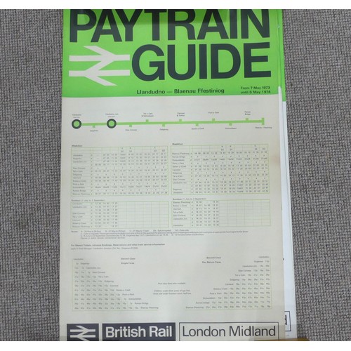 621 - A collection of c.1970's Bus and Rail Poster Maps, to include Central London Bus Routes 1971, Countr... 