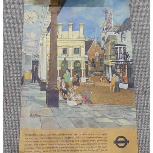 621 - A collection of c.1970's Bus and Rail Poster Maps, to include Central London Bus Routes 1971, Countr... 