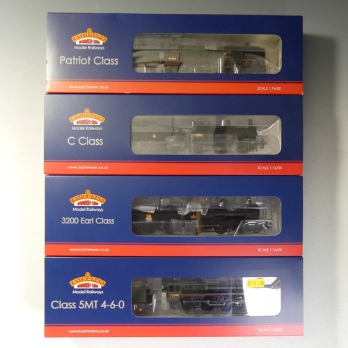 668 - Bachmann: Branch-line, Four “00” Gauge Locomotives with tenders, 31-086 GWR 3200 9017 BR Black Early... 