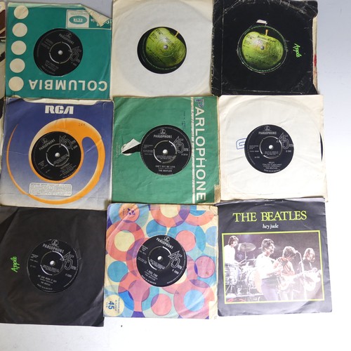 598 - Vinyl Records; The Beatles - A collection of 7