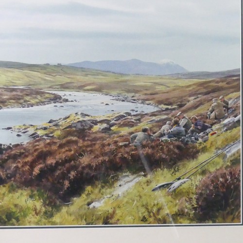 149 - Roger McPhail (b.1953), Dal Mallart Pool, River Naver, Sutherland, 19th May 1988, watercolour, signe... 