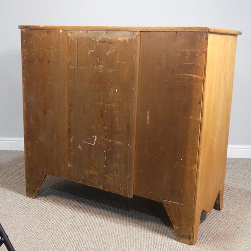 399 - A late 19th century Canadian pine Chest of drawers, Nova Scotia, with two short drawers over three l... 