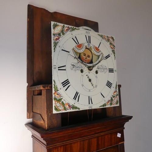 234 - Dumvile of Stockport, A mahogany and oak 8-day moonphase Longcase Clock, painted dial with Roman num... 