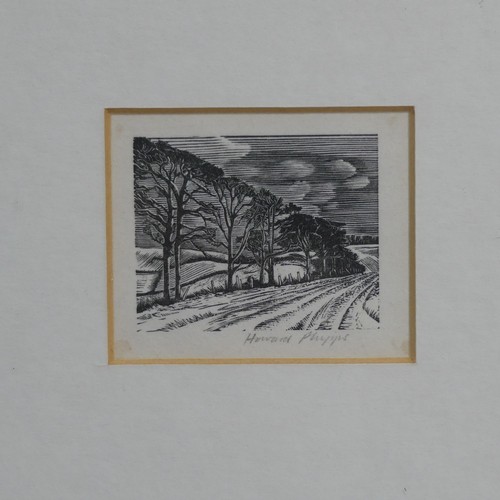 171 - Howard Phipps, (B. 1954), Woodblock print, Swyre Knoll, 19/30, signed in pencil together with one ot... 