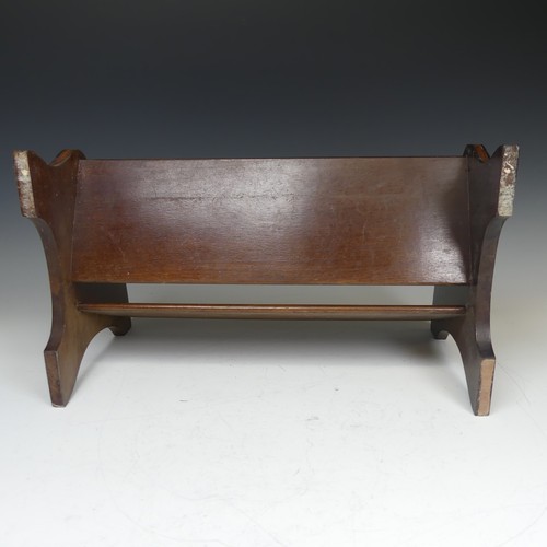 435 - An Vintage mahogany extending Book Trough, W 42 cm x H 17.5 cm x D 23.5 cm, together with another Bo... 